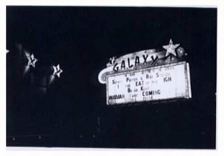 Galaxy Drive-In Theatre - Marquee April 1966 (newer photo)